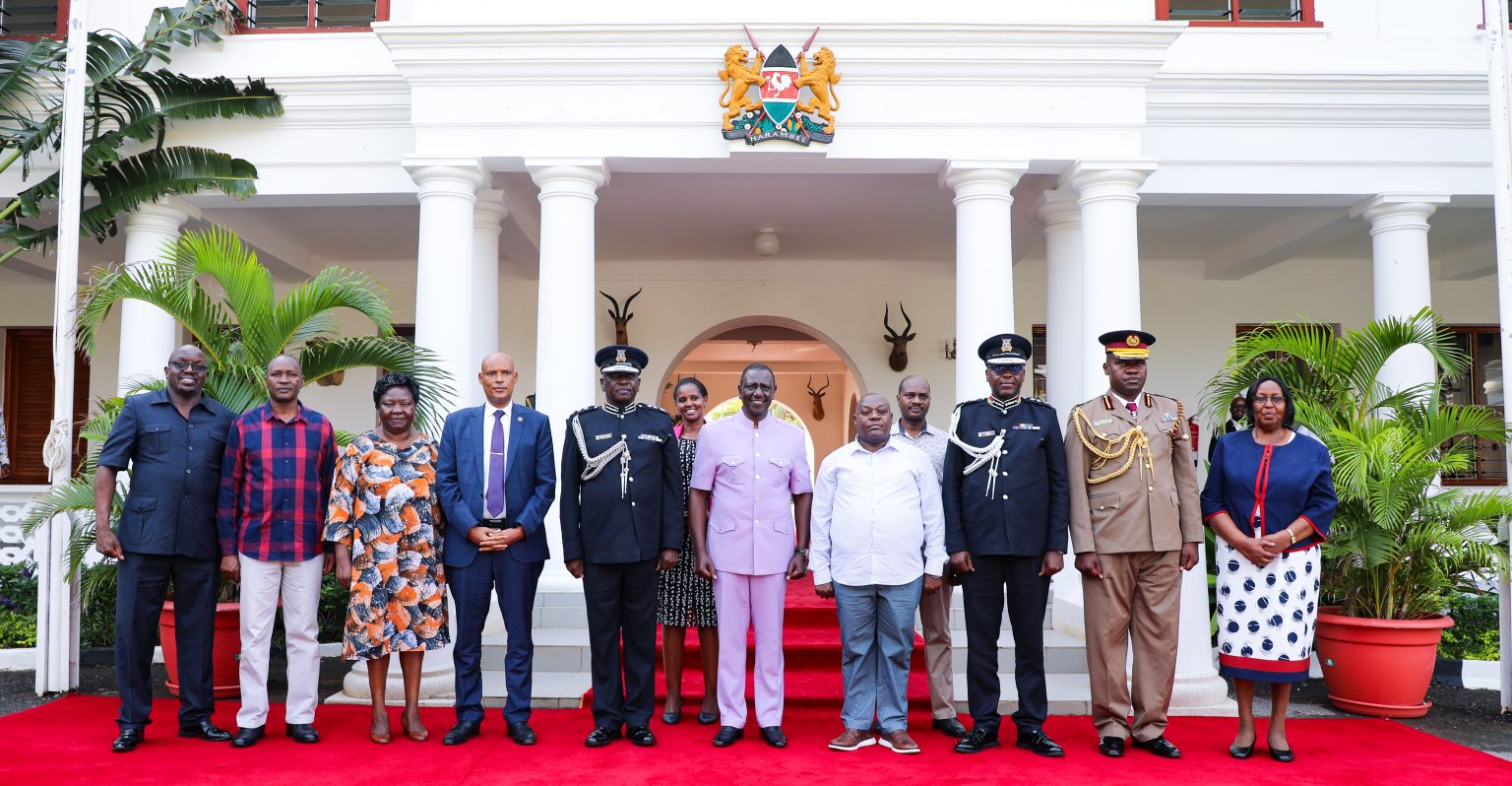 H. E. President William Ruto with NPSC Commissioners